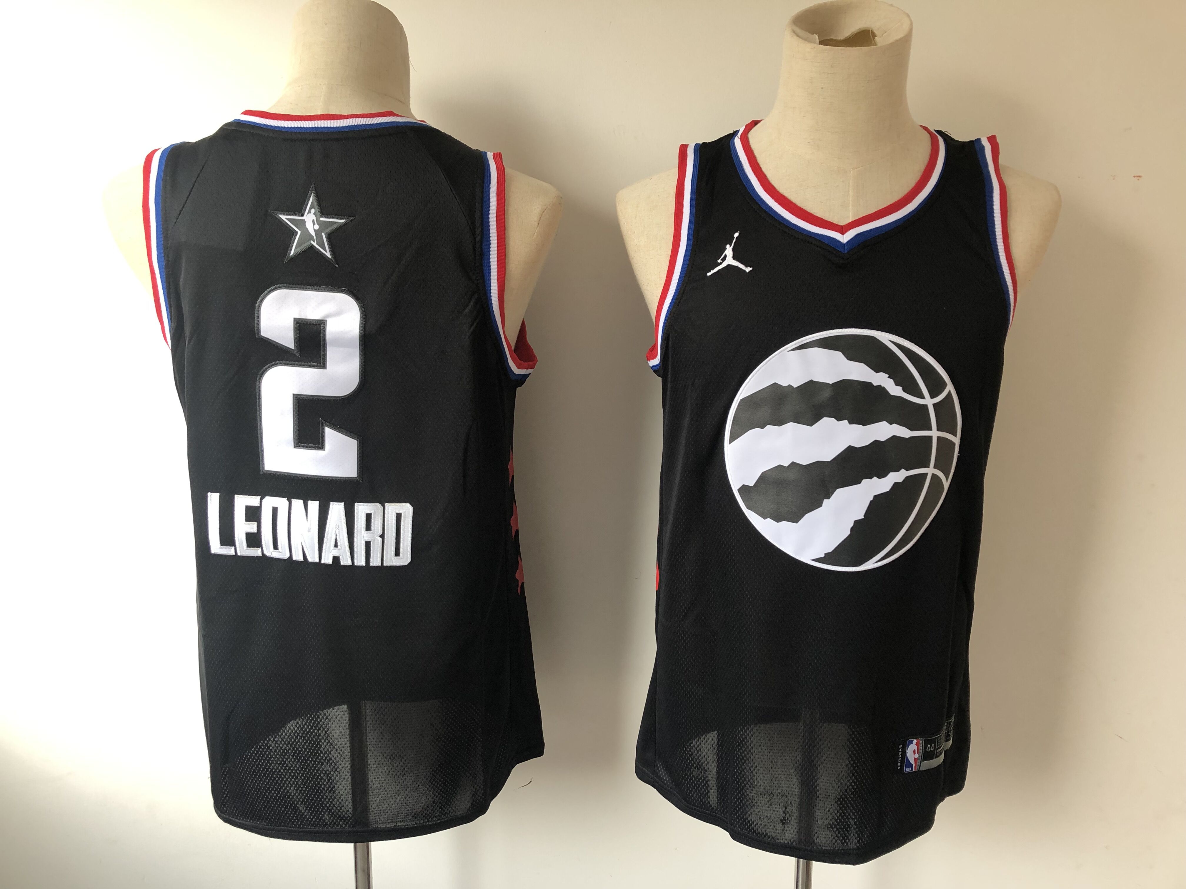Men Toronto Raptors #2 Leonard  Black 2019 All Star NBA Jerseys->toronto raptors->NBA Jersey